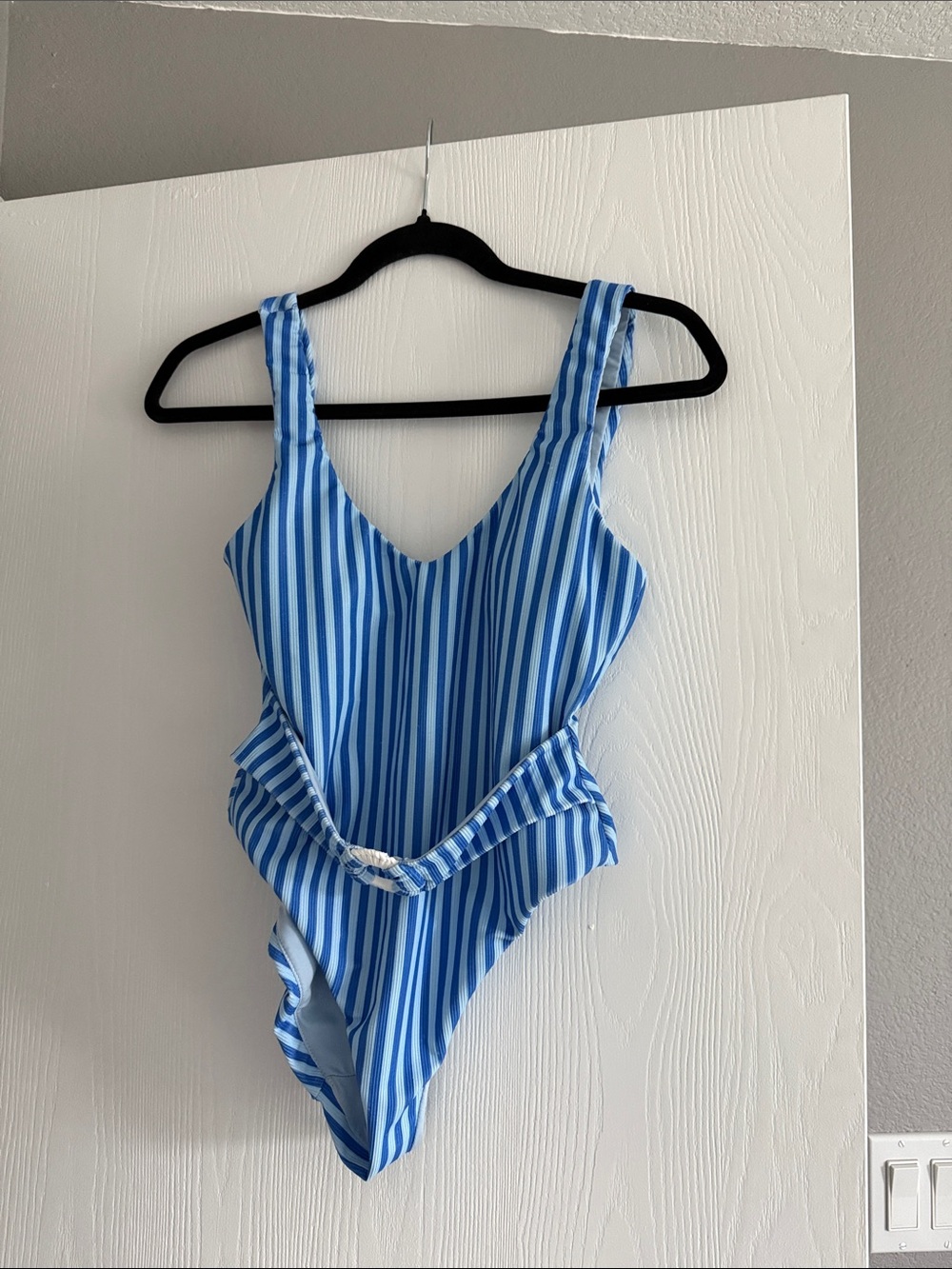 Dippin' Daisy's Blue and White Striped One-Piece Swimsuit